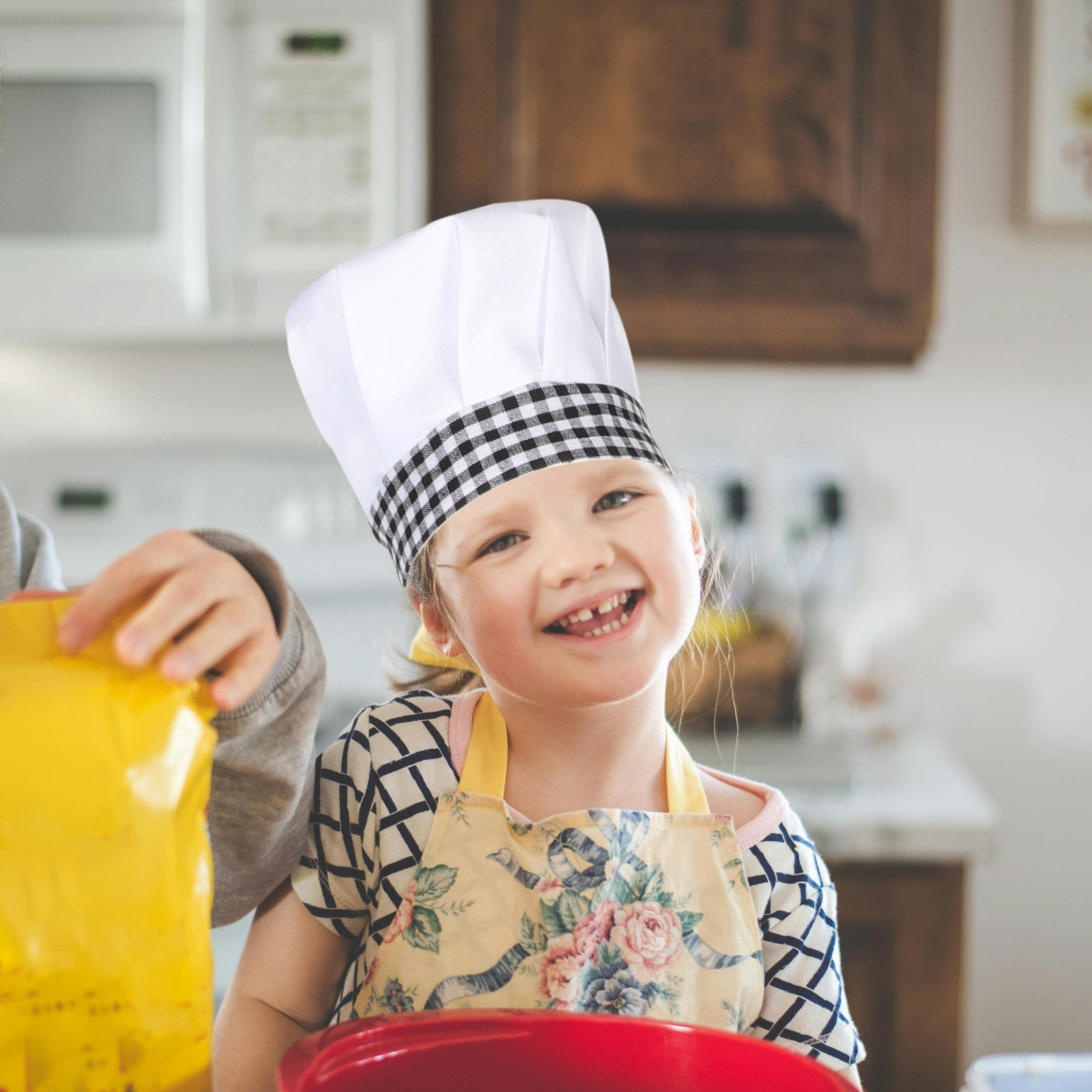 Kitchen Kids Baking Set - 1Set Kids Chef Apron and Hat