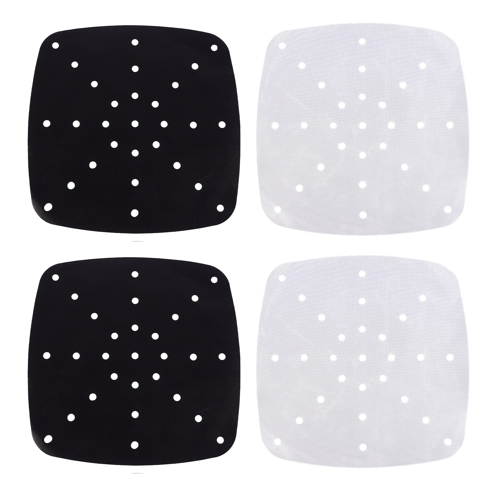 Kitchen Baking Gadgets - 4Pcs Heat Resistant Air Fryer Mats