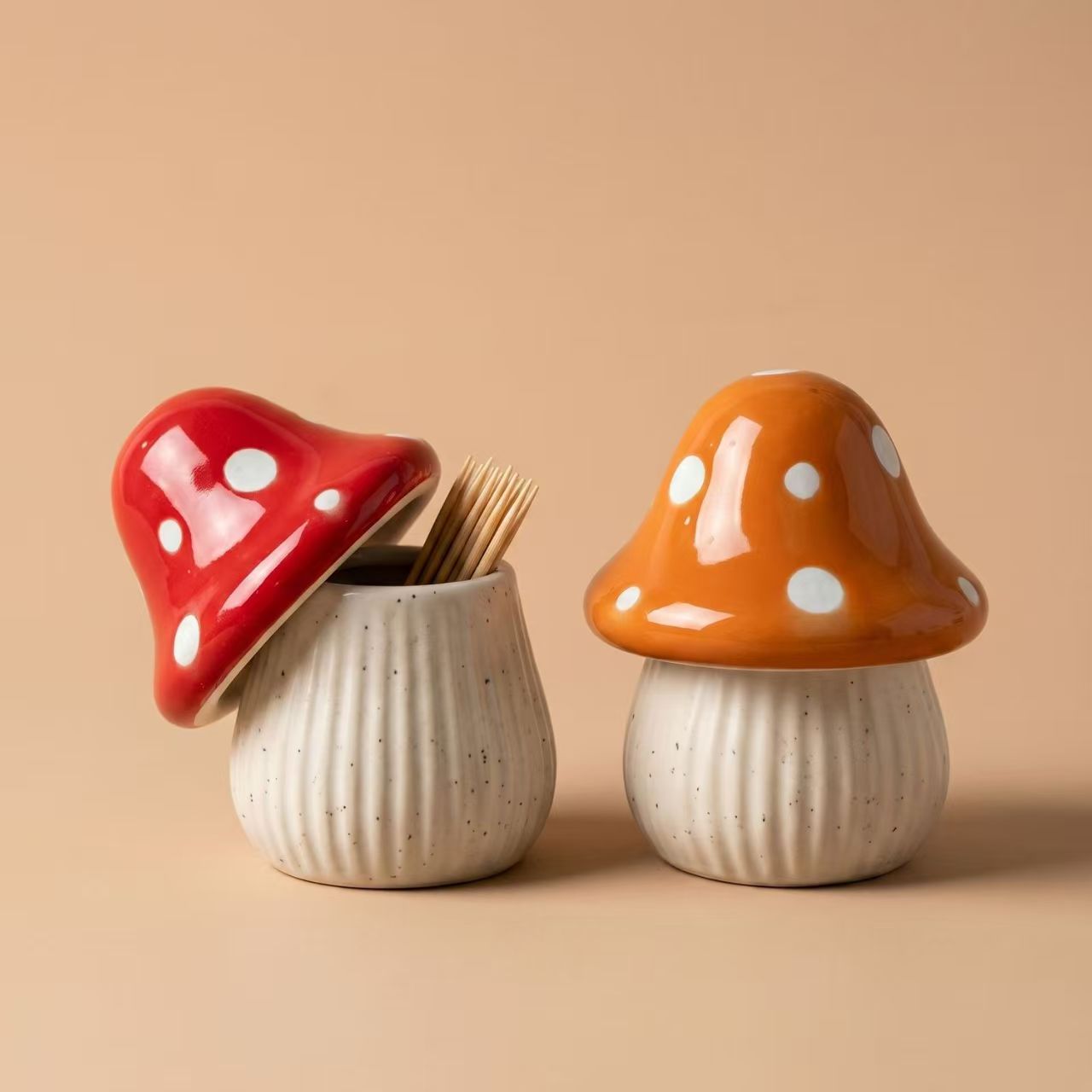 Cartoon Mushroom Ceramic Stora - Kitchen Zo review and price