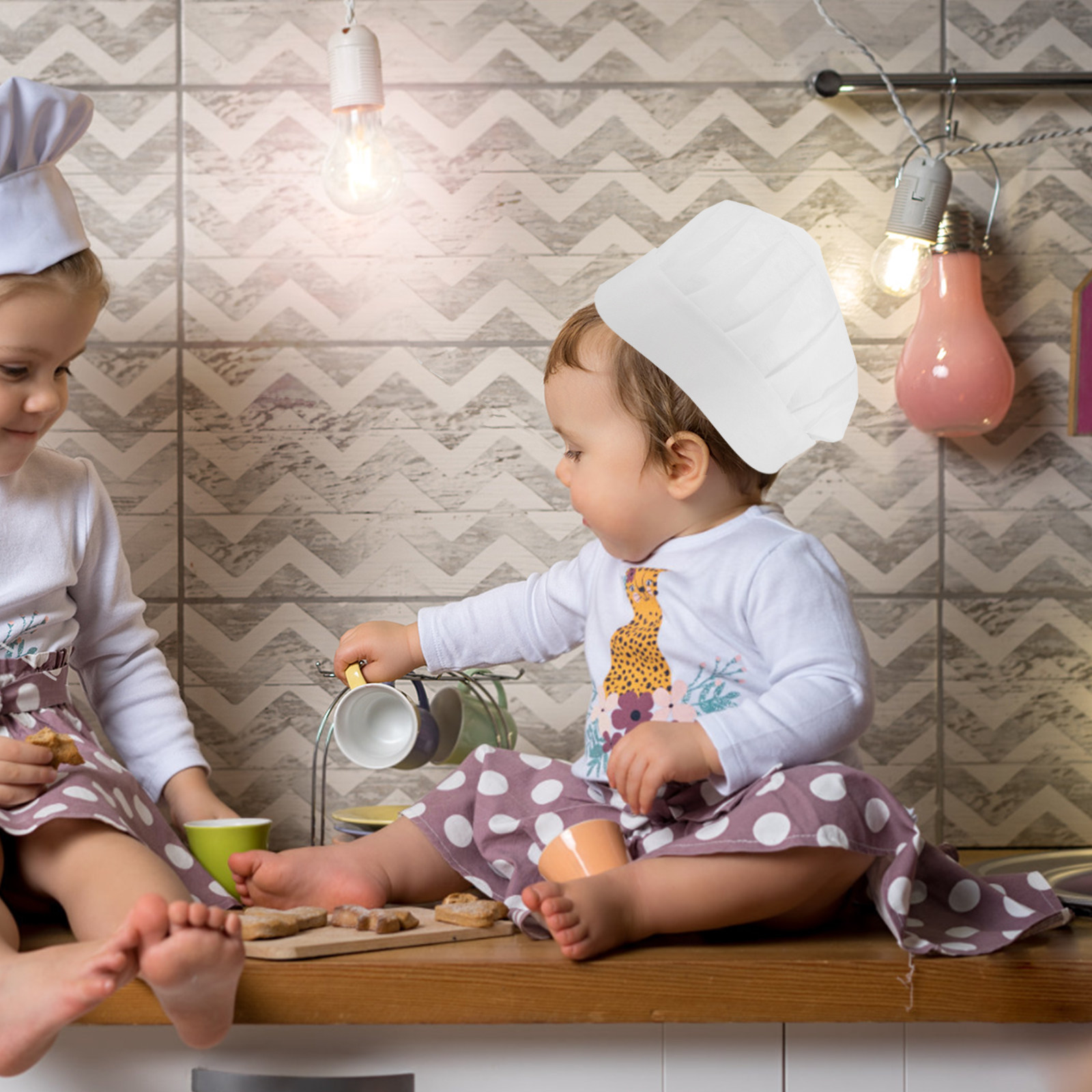 15Pcs Disposable Kids Chef Hat - Baking In Kitchen review and price