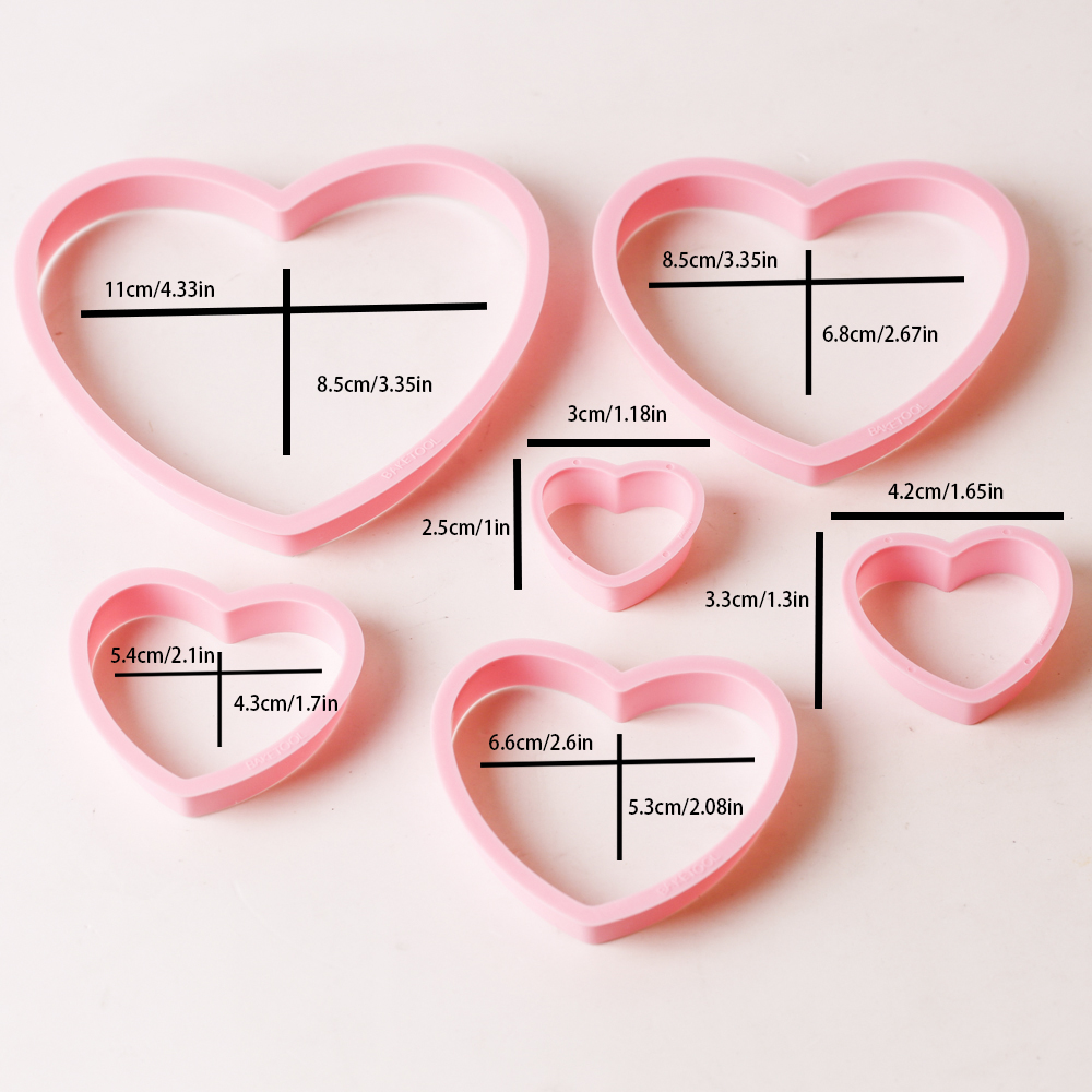1set/3sets Pink Heart Star Flo - Kitchen Equipment For Baking review and price
