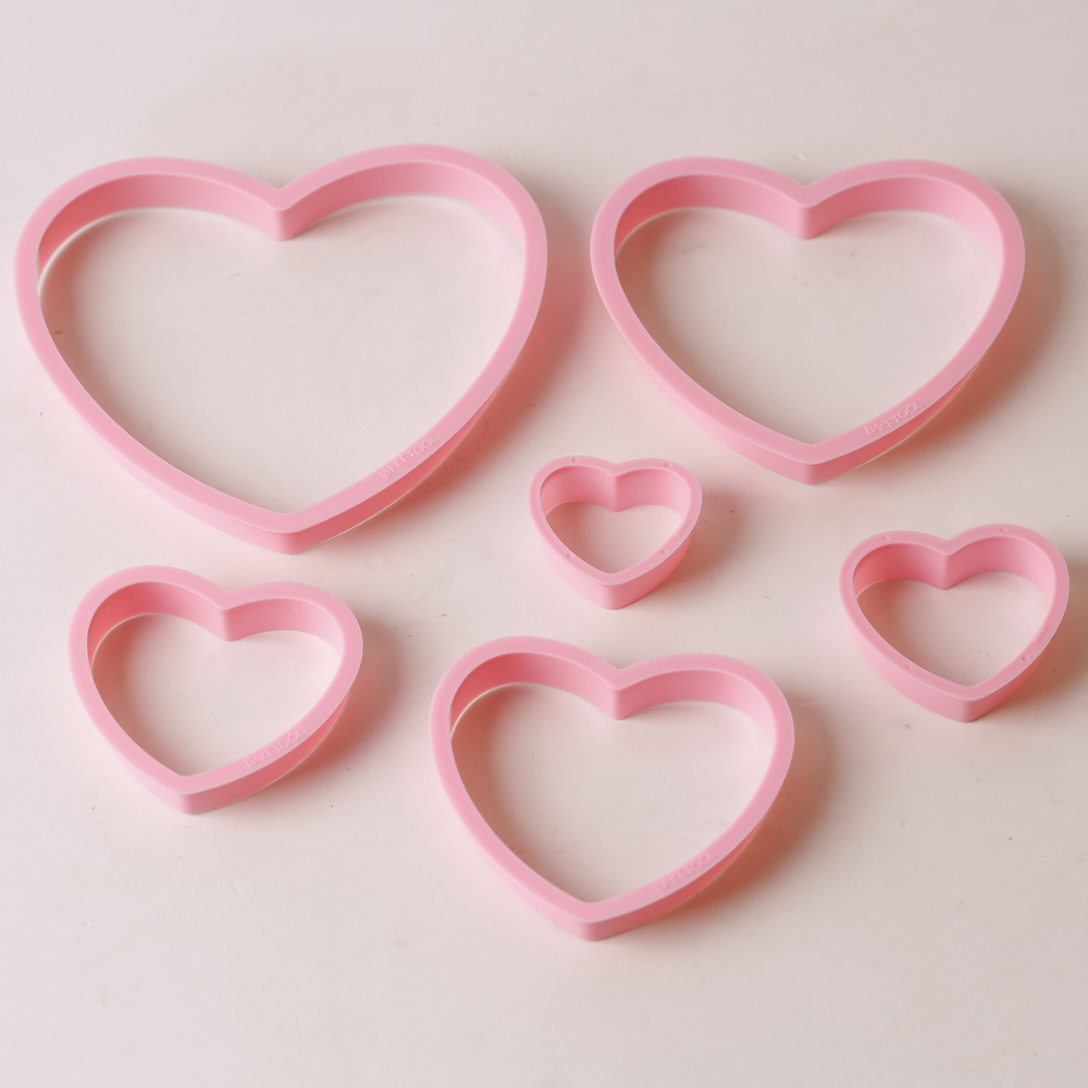 1set/3sets Pink Heart Star Flo - Kitchen Equipment For Baking review and price