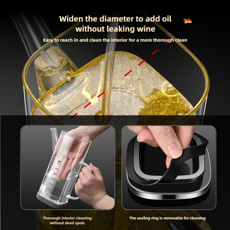 High Borosilicate Glass Oil Bo - Kitchen Baking Essentials review and price