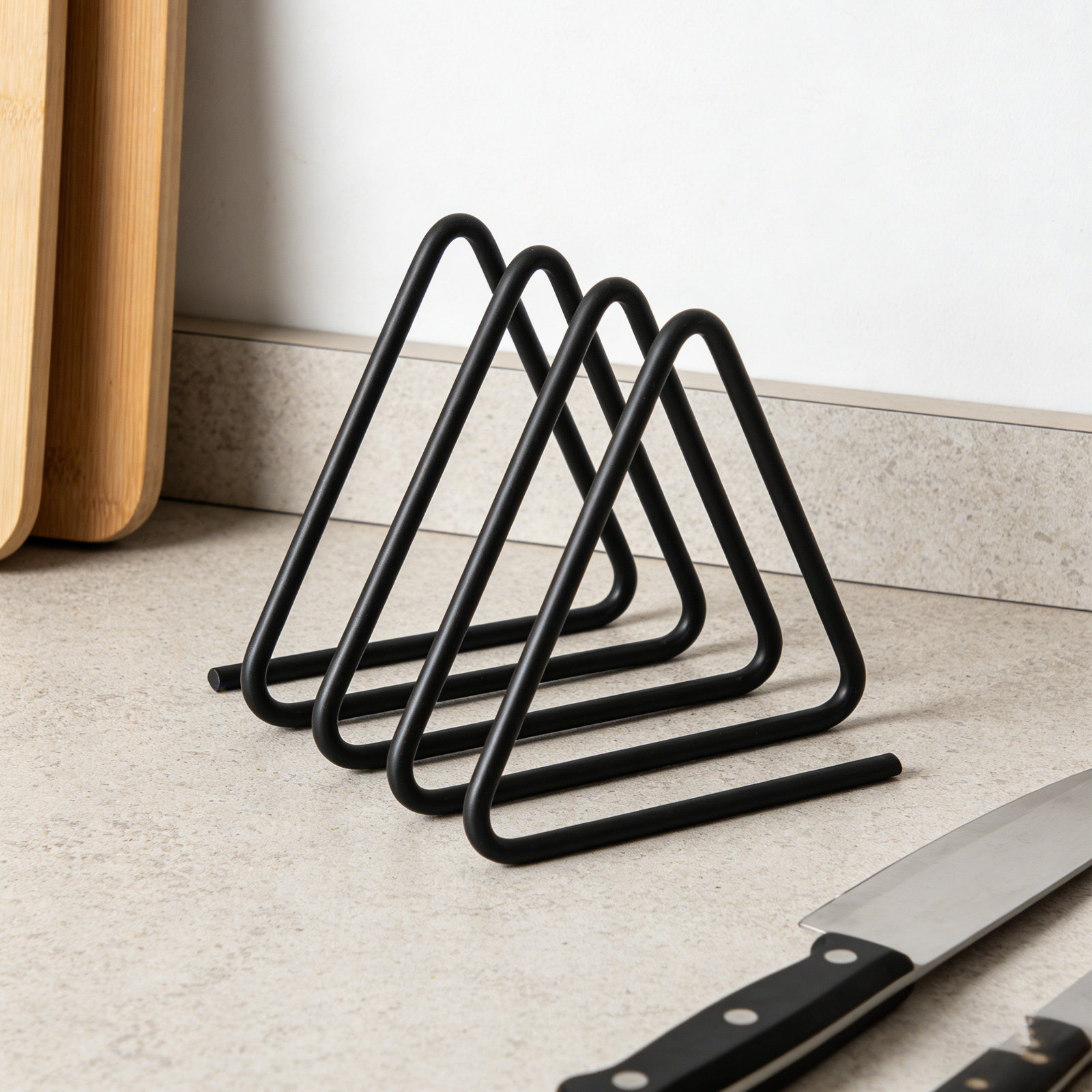 Triangle Cutting Board Holder  - Baking In Kitchen review and price
