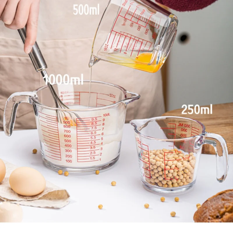 2/4 Cup Glass Measuring Cup Fo - Kitchen Baking Essentials review and price