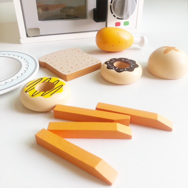 Wooden Childrens Microwave Ove - Kitchen Kids Baking Set review and price