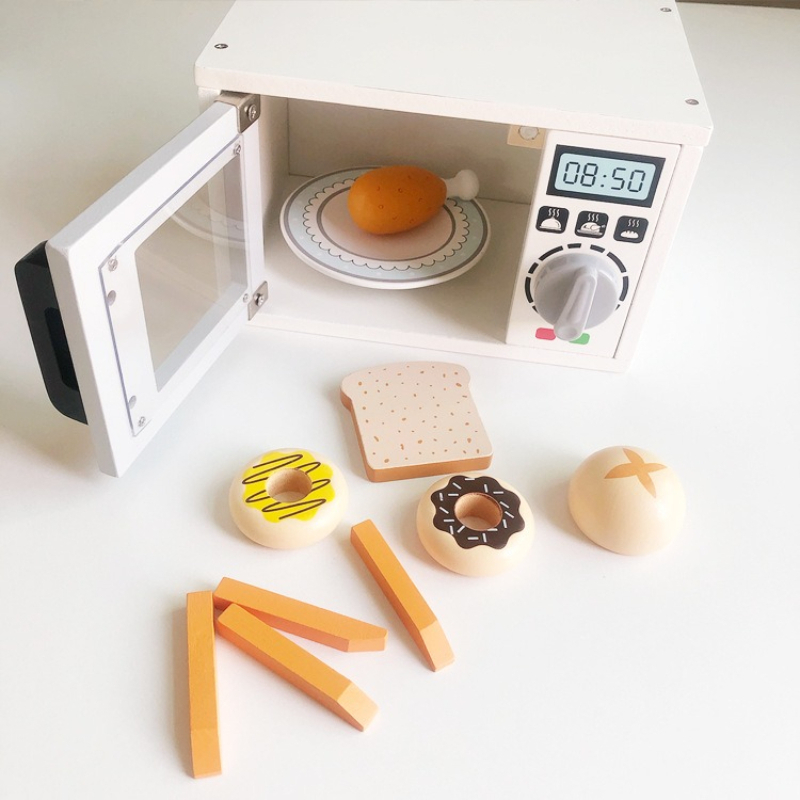 Wooden Childrens Microwave Ove - Kitchen Kids Baking Set review and price