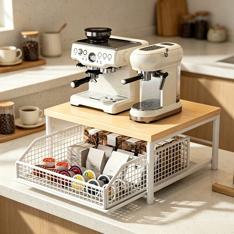 Vertical Microwave Stand with  - Kitchen Baking Drawer review and price