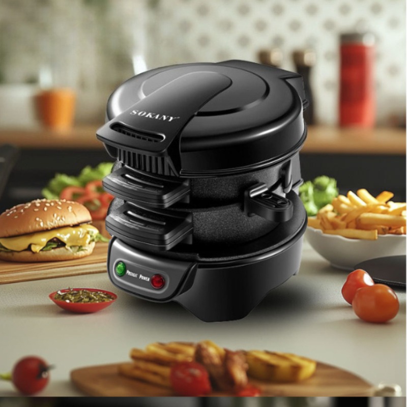 220V 110V Mini Electric Burger - Kitchen Baking Machine review and price
