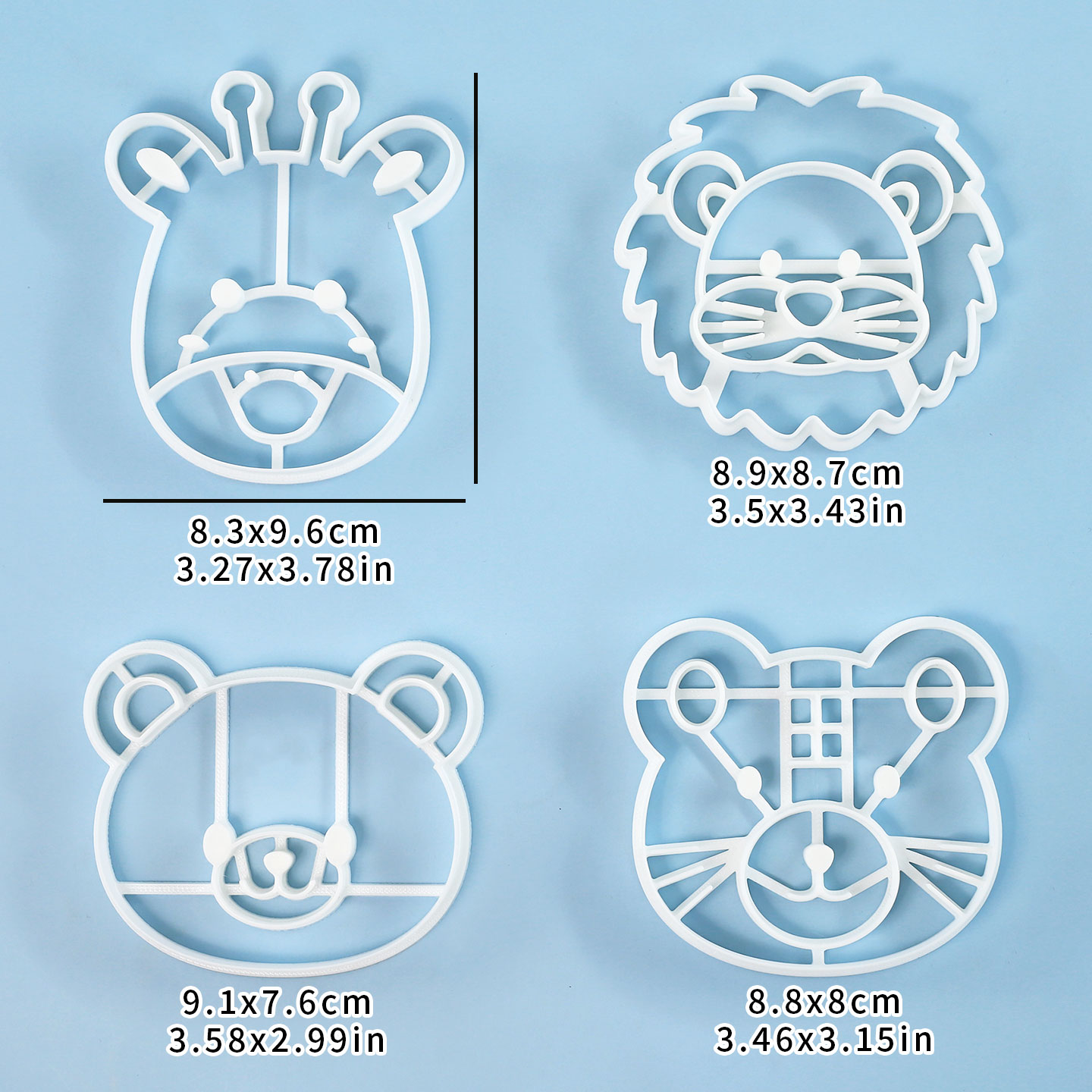 4 Pcs Animal Cookie Cutters Se - Kitchen Equipment For Baking review and price