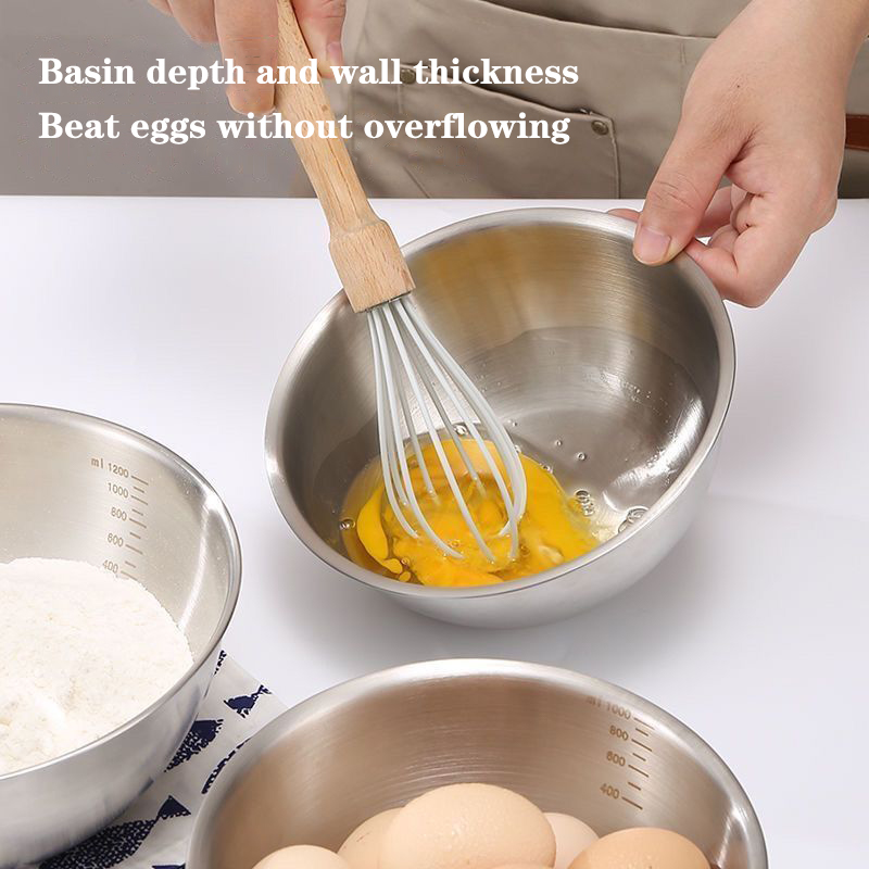 1PC Stainless Steel Bowl Set W - Kitchen Baking Essentials review and price