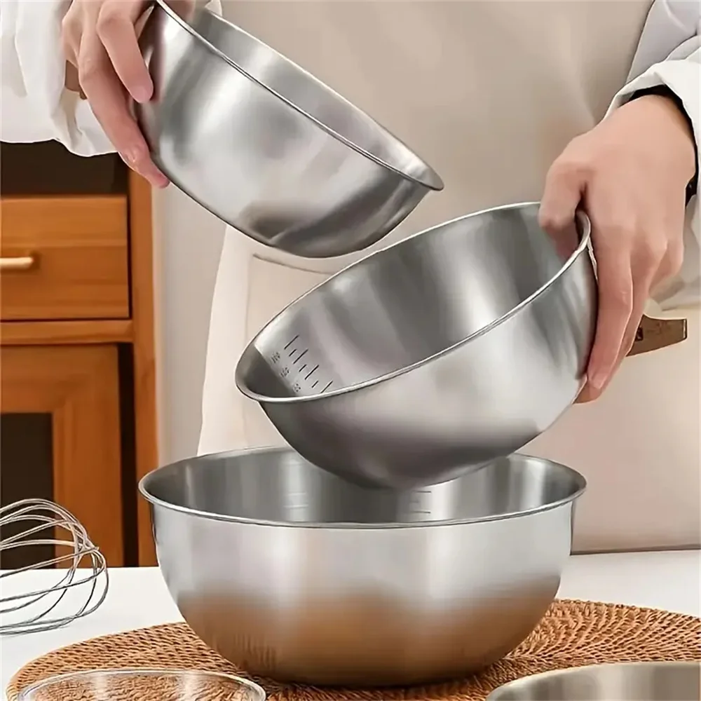 1-3 Stainless Steel Bowl Set w - Kitchen Baking Essentials review and price