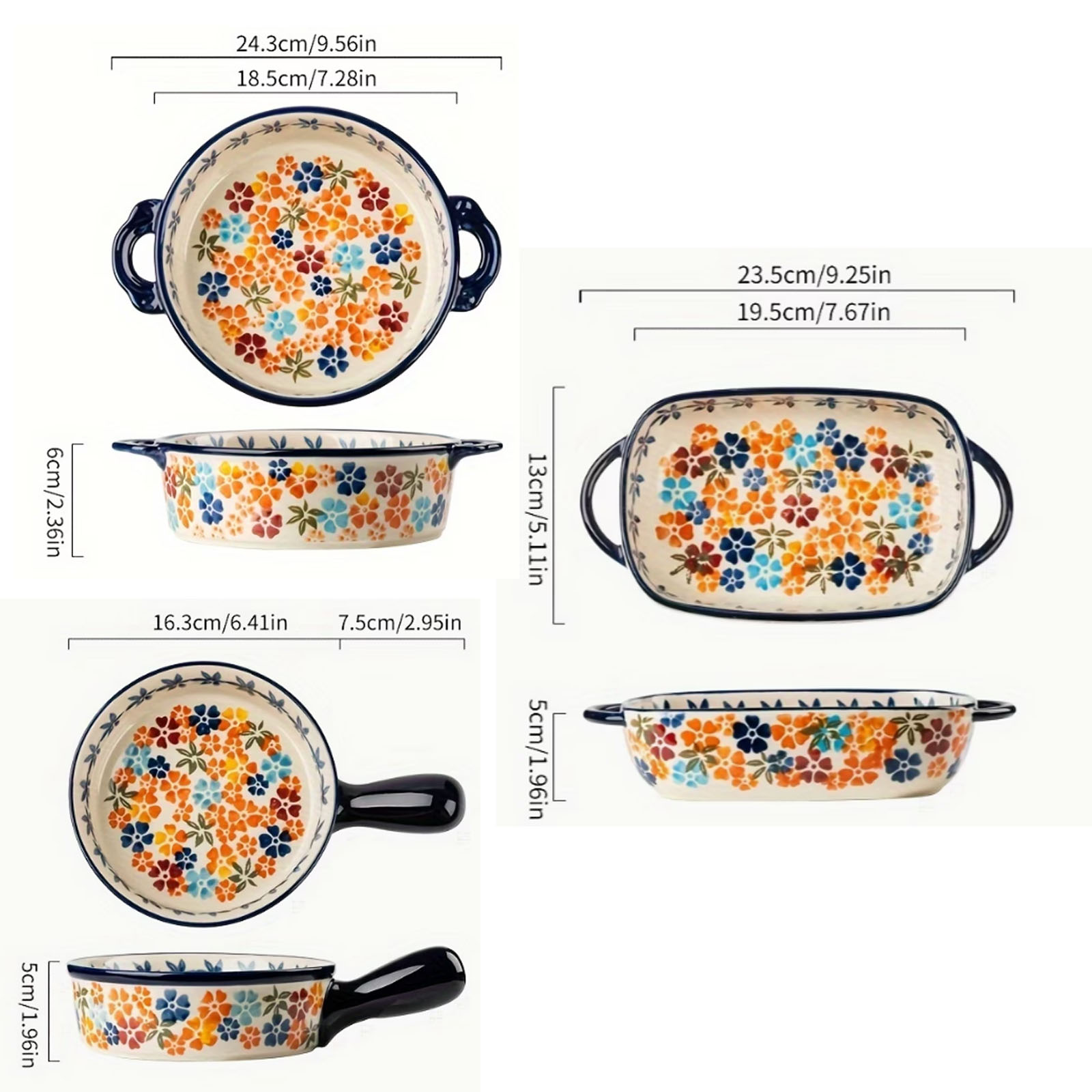 1pc, Colored Hand-Painted Cera - Kitchen Baking Essentials review and price
