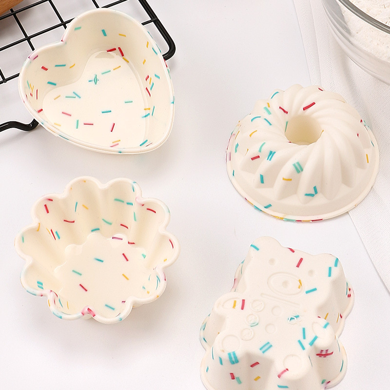 4pcs Colored Silicone Cake Cup - Kitchen Baking Utensils review and price