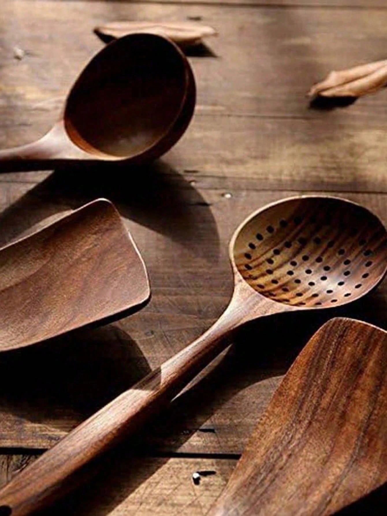5 PCS Wooden Spoons, Sturdy Wo - Kitchen Baking Utensils review and price