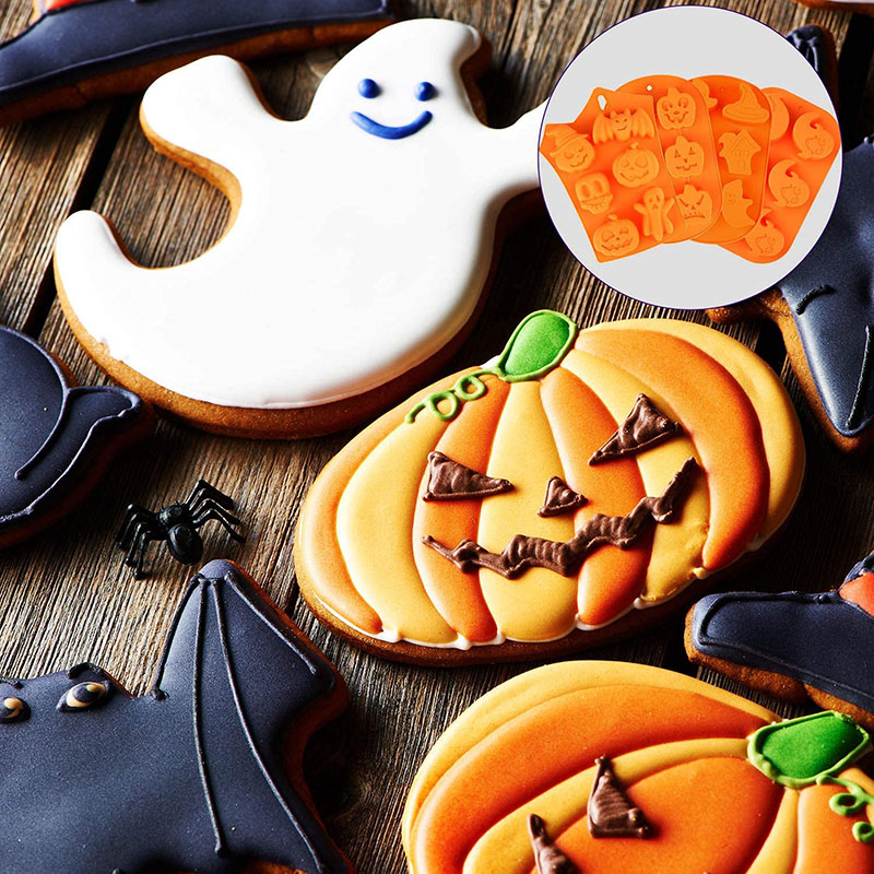 Halloween Moulds Nonstick Sili - Kitchen Baking Utensils review and price